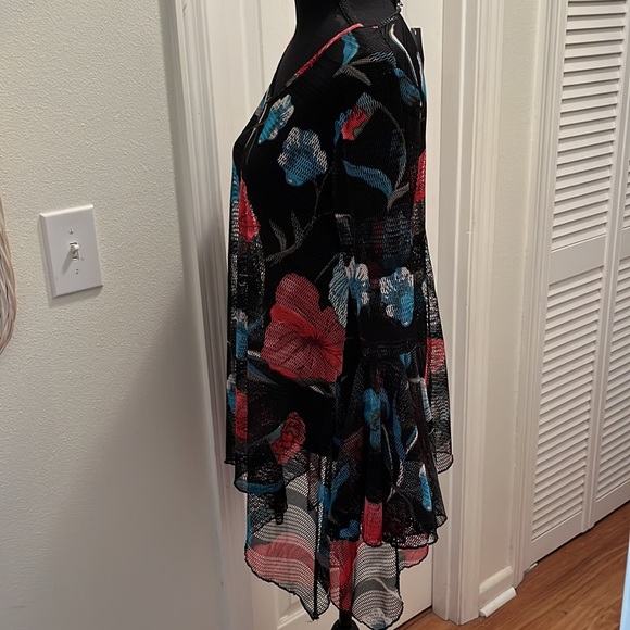 Dor Dor Couture mesh top or swim coverup - Picture 3 of 6